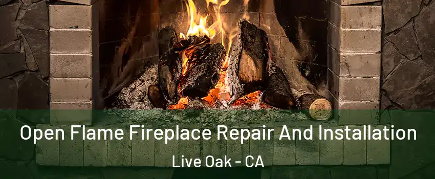  Open Flame Fireplace Repair And Installation Live Oak - CA